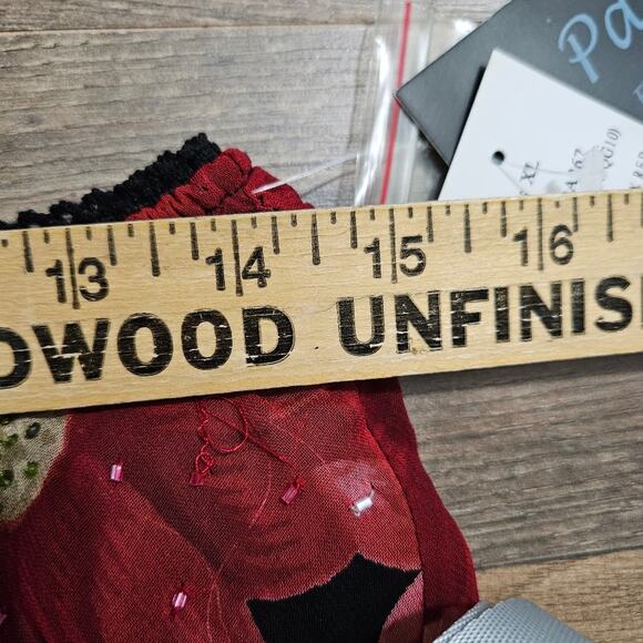 New Pave by Eva Blue Skirt Handkerchief Embellished Maxi Floral Lagenlook XL - Picture 10 of 13